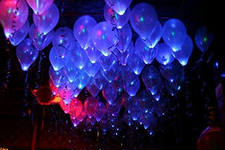Воздушные шары с гелием (светящиеся) (35см)